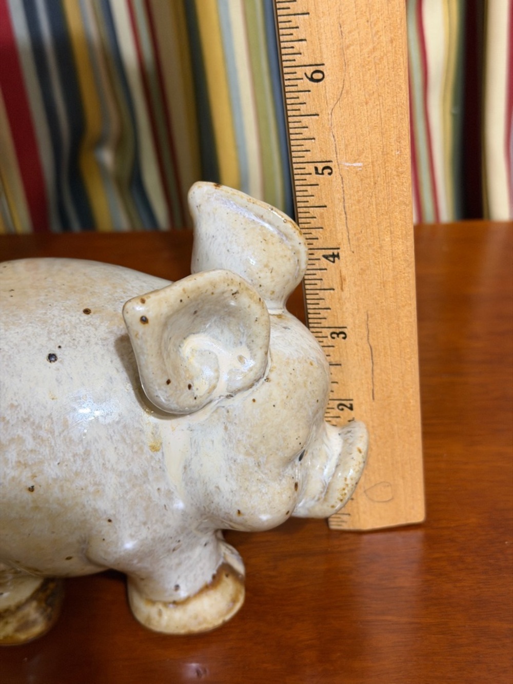 Darling Ceramic Pig Figurine in Cream - Picture 9 of 9